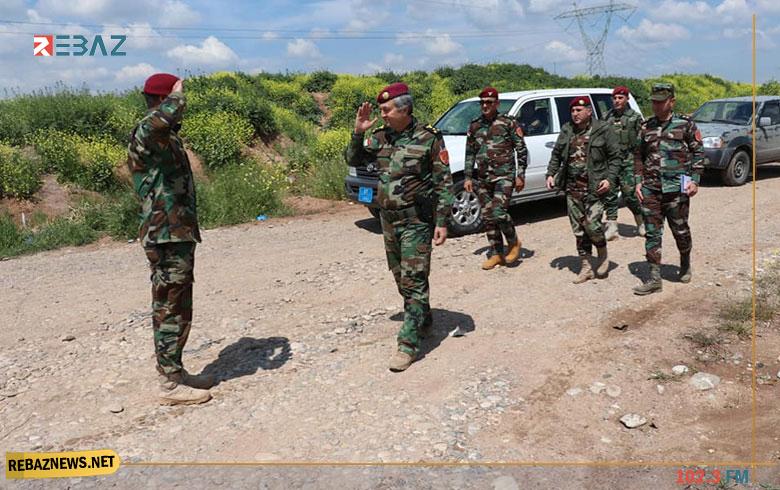 (بالصور) جولة لقائد قوات بيشمركة روژ في الجبهات الأمامية 