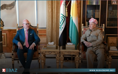 الرئيس بارزاني والقنصل الإيطالي في أربيل يتبادلان الأراء حول التطورات في المنطقة 