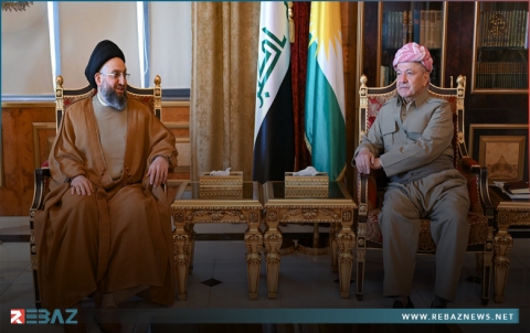الرئيس بارزاني يستقبل عمار الحكيم رئيس تيار الحكمة الوطني