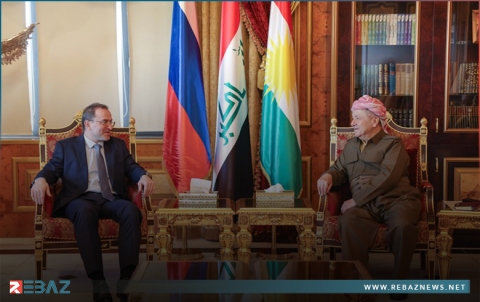 الرئيس بارزاني والسفير الروسي في العراق يناقشان التطورات في المنطقة 