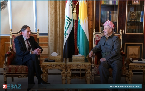 الرئیس بارزاني والجنرال ديفيد بتريوس يناقشان التطورات في سوريا