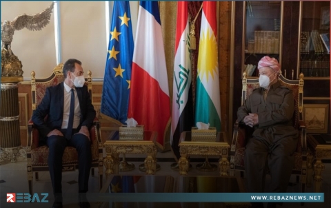 الرئيس بارزاني وسفير فرنسا لدى العراق يؤكدان أهمية تعزيز العلاقات الثنائية