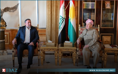 الرئيس بارزاني يستقبل رئيس تحالف السيادة خميس الخنجر