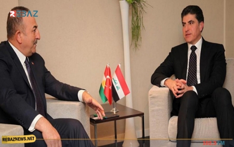 دافوس .. نيجيرفان بارزاني وجاويش أوغلو يبحثان تطورات الوضع في المنطقة