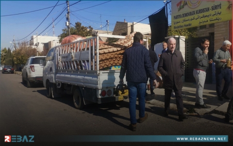 إرسال دفعة رابعة من المساعدات التي جمعها PDK-S إلى حكومة إقليم كوردستان لإغاثة عفرين وجنديرس