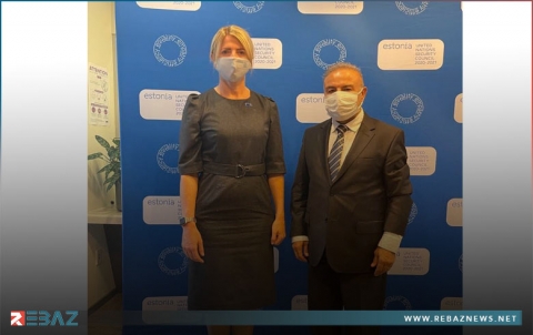 د.عبدالحكيم بشار يلتقي مع وزيرة خارجية استونيا