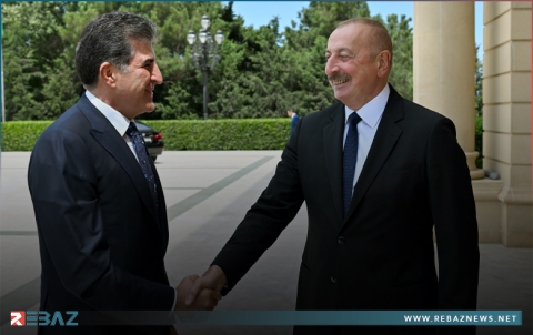 الرئيسان نيجيرفان بارزاني وإلهام علييف يؤكدان على أهمية افتتاح قنصلية عامة أذربيجانية بإقليم كوردستان