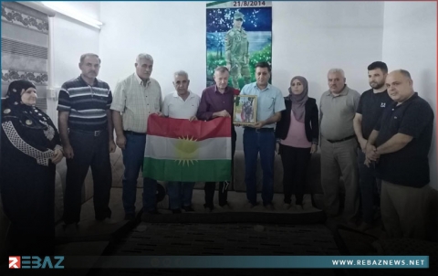 وفد من المجلس المنطقي في منظمة كوركوسك للديمقراطي الكوردستاني - سوريا يزور عائلة الشهيد مراد بهرم