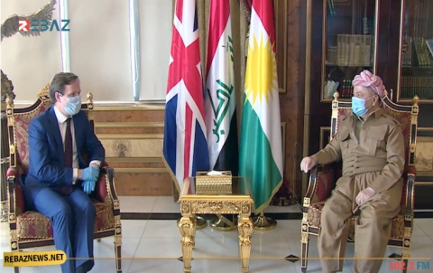 الرئيس بارزاني يستقبل وفداً بريطانياً