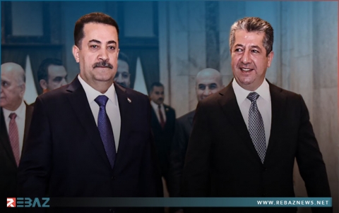 مسرور بارزاني يتلقى اتصالا هاتفيا من محمد شياع السوداني 