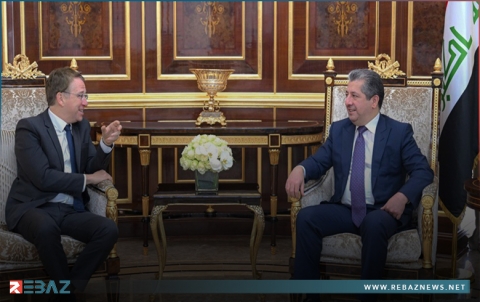 مسرور بارزاني يستقبل باتريك دوريل سفير فرنسا لدى العراق 
