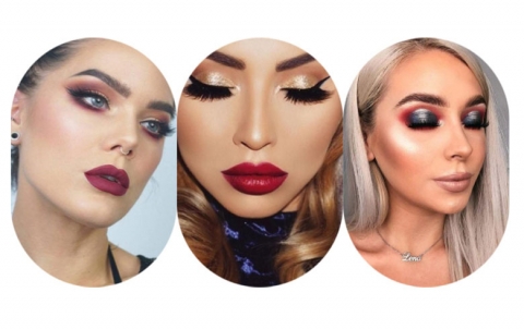 صور مكياج من تدرجات اللون الأحمر يناسب سهرات عيد الحب