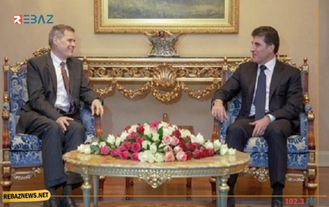 رئيس إقليم كوردستان يجتمع بالسفير الأمريكي الجديد في العراق