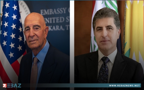 نيجيرفان بارزاني وتوم باراك يبحثان الأوضاع في سوريا