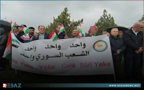 أربيل.. اعتصام ممثلية إقليم كوردستان للمجلس الوطني الكوردي للتنديد بجـ.ـريمة جنديرس