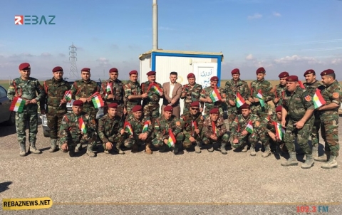 في عيد الحب.. ورودٌ وعلم كوردستان هدية للبيشمركة