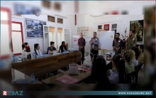 بارزاني الخيرية تفتتح دورة لتعليم كتابة وقراءة اللغة الكوردية في عفرين 